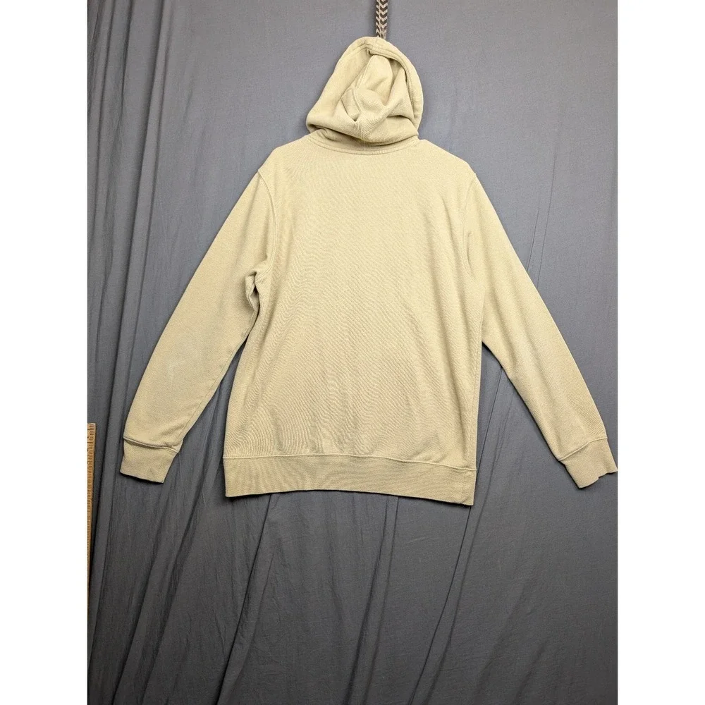 The North Face Fleece Hoodie‎ Tan Beige Graphic Logo Pullover Men's Size L